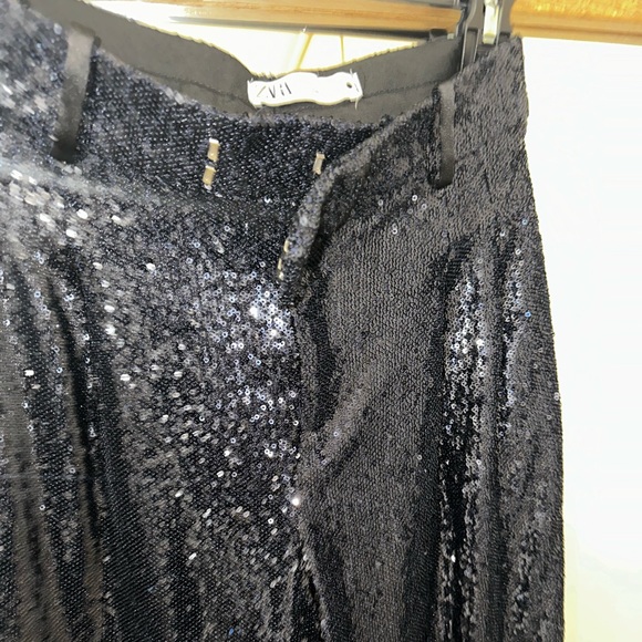 ZARA Sequined Tapered Pants Limited Edition - Picture 5 of 5